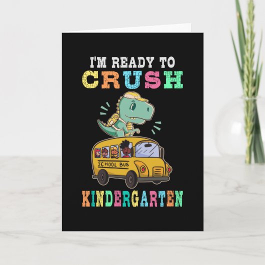 Bereit für den Kindergarten Karte (Vorderseite)