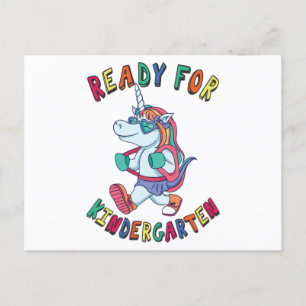 Bereit für den Kindergarten Postkarte
