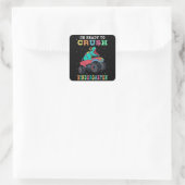 Bereit für den Kindergarten Quadratischer Aufkleber (Tasche)