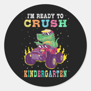 Bereit für den Kindergarten Runder Aufkleber