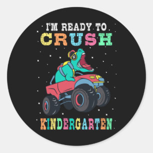 Bereit für den Kindergarten Runder Aufkleber