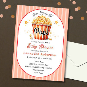 Bereit für den Knall - Babyparty-Einladung Popcorn Einladung