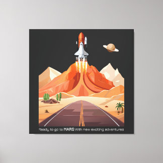 Bereit für den Mars zu gehen Leinwanddruck