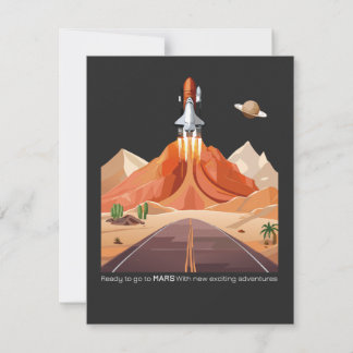 Bereit für den Mars zu gehen Save The Date