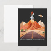 Bereit für den Mars zu gehen Save The Date (Vorne/Hinten)
