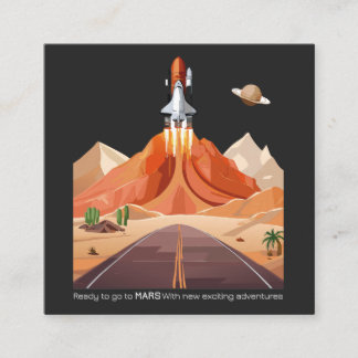 Bereit für den Mars zu gehen Telefonnummerkarte
