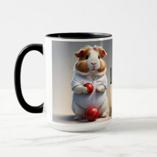 Bereit für den Pitch: Guinea im Cricket Gear, Tasse