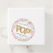 "Bereit für den Pop" Blumenjungen-Balloons Geschenkanhänger (Beispiel)