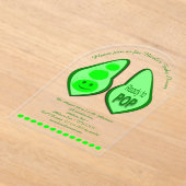 Bereit für den Pop einer Baby-Dusche für Schwanger Acryleinladungen (Ablage )