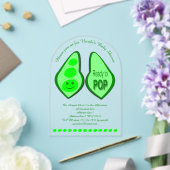 Bereit für den Pop einer Baby-Dusche für Schwanger Acryleinladungen (Insitu (Hochzeit))