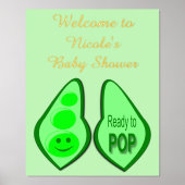 Bereit für den Pop einer Baby-Dusche für Schwanger Foliendrucke (Vorderseite)