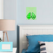 Bereit für den Pop einer Baby-Dusche für Schwanger Foliendrucke (In Situ (Schlafzimmer))