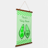 Bereit für den Pop Kinderdusche der schwangeren gr Wandteppich Mit Holzrahmen (Gewinkelt)