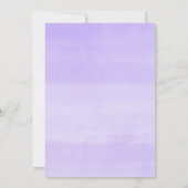 Bereit für den Pop moderne lila Ballon Babydusche Einladung (Rückseite)