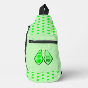 Bereit für den Pop Schwangere Grüne Erbse Crossbody Bag