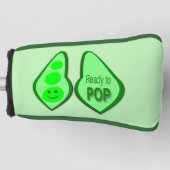 Bereit für den Pop Schwangere Grüne Erbse Golf Headcover (Vorderseite)