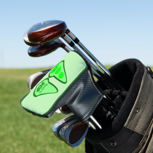 Bereit für den Pop Schwangere Grüne Erbse Golf Headcover (In Situ)