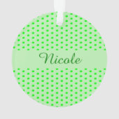 Bereit für den Pop, schwangere grüne Erbse Ornament (Rückseite)