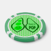 Bereit für den Pop Schwangere Grüne Erbse Pokerchips (Einzeln)