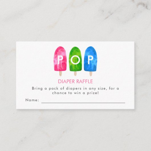 Bereit für den Pop Windeln Begleitkarte (Vorderseite)