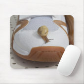 Bereit für den Schneckenritt Mousepad (Mit Mouse)