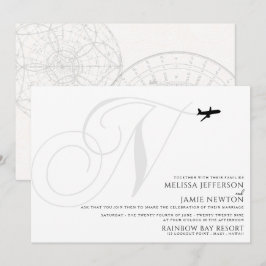 Bereit für den Start der ersten Hochzeit Einladung