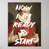 Bereit für den Start der Mauermauer aus der Renais Poster (Vorne)