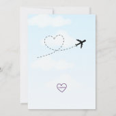 Bereit für den Start, Flugzeug 4. Geburtstag Einladung (Rückseite)