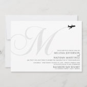 Bereit für den Start M erste Hochzeitseinladung Einladung (Vorderseite)