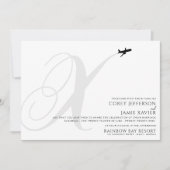 Bereit für den Start X erste Hochzeitseinladung Einladung (Vorderseite)