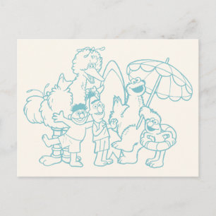 Bereit für den Strand Postkarte