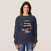 Bereit für den virtuellen Unterricht Sweatshirt (Vorne ganz)