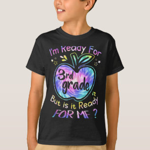Bereit für die 3. Gefärbte Krawatte zurück in die T-Shirt