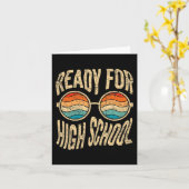 Bereit für die High School zurück zur Schule Fresh Karte (Gelbe Blume)