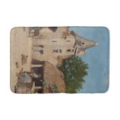 Bereit für die Jagd (mittelalterliche Szene) Badematte (Vorderseite)