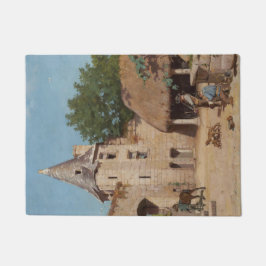 Bereit für die Jagd (mittelalterliche Szene) Fußmatte