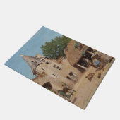 Bereit für die Jagd (mittelalterliche Szene) Fußmatte (Schrägansicht)