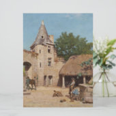 Bereit für die Jagd (mittelalterliche Szene) Karte (Stehend Vorderseite)