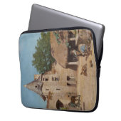 Bereit für die Jagd (mittelalterliche Szene) Laptopschutzhülle (Vorderseite Links)