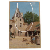 Bereit für die Jagd (mittelalterliche Szene) Mittlere Geschenktüte (Vorderseite)