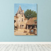 Bereit für die Jagd (von Paul Peel) Leinwanddruck (Insitu (Holzboden))