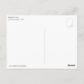 Bereit für die Liebe Postkarte (Rückseite)