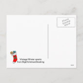 Bereit für die Piste Feiertagspostkarte (Rückseite)