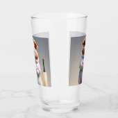 Bereit für die Pitch, Guinea Schweinekricketer Glas (Links)