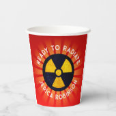 Bereit für die Radiographie Pappbecher (Rückseite)