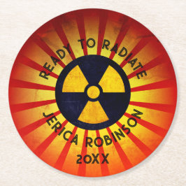 Bereit für die Radiographie Runder Pappuntersetzer