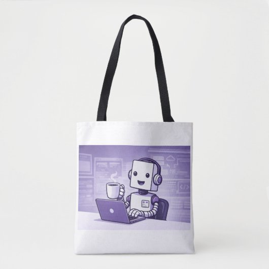 Bereit für die Roboter-Tragetasche Tasche (Vorderseite)
