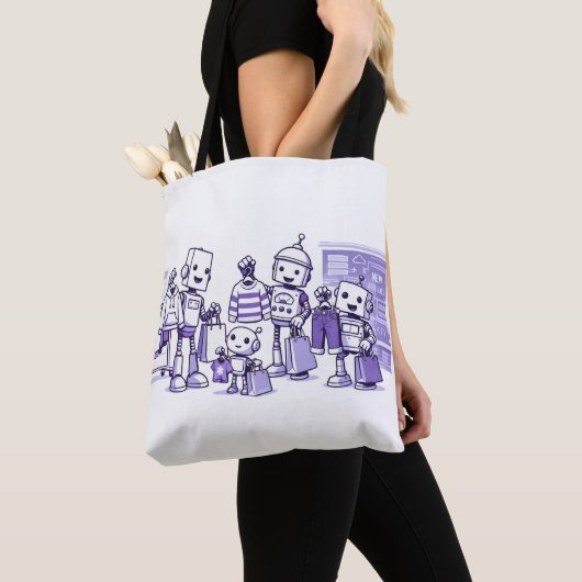 Bereit für die Roboter-Tragetasche Tasche (Von Nahem)
