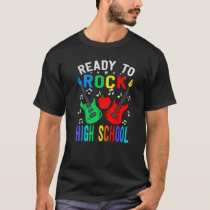 Bereit für die Rock High School Gitarre zurück zur T-Shirt