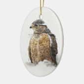 Bereit für die Schnee-Keramik Ornament (Links)